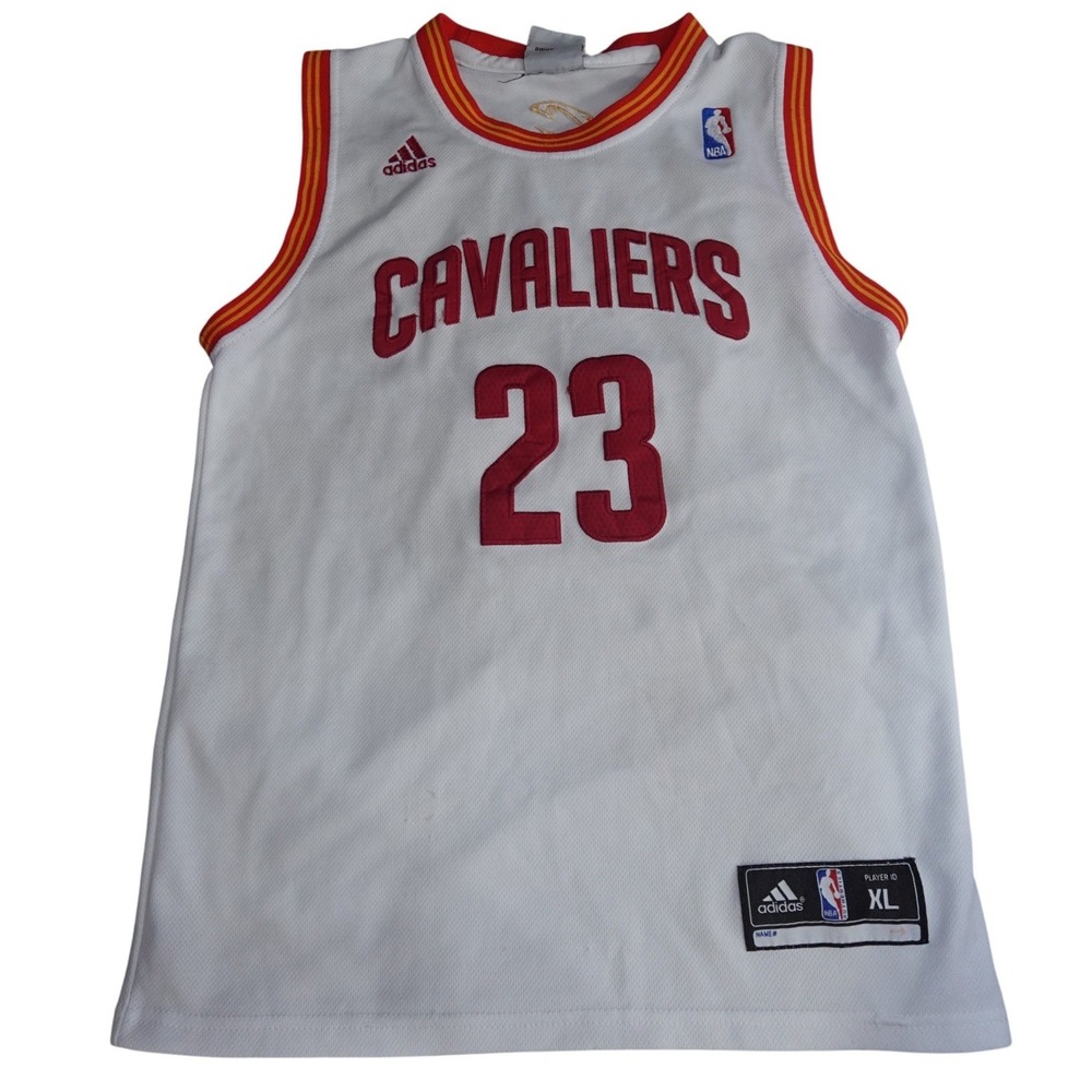 LeBron James Cleveland Cavaliers Adidas Jersey XL White Red NBA Basketball